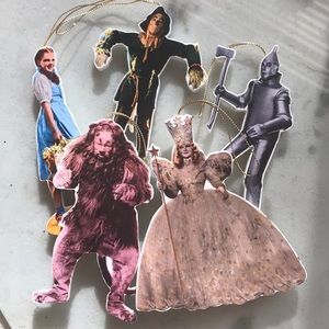 Set of Five Vintage Wizard of Oz Ornaments